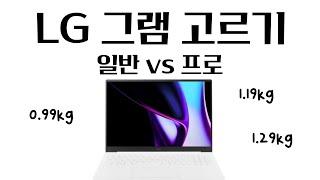 그램 프로 vs 일반 비교하기, 압도적으로 가볍다!