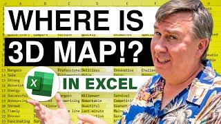 Microsoft Excel Where Did They Move 3D Map Feature - 2646