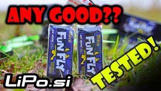 Tattu FunFly 1500mah & 1300mah 4S 100C Test | Lipo.si