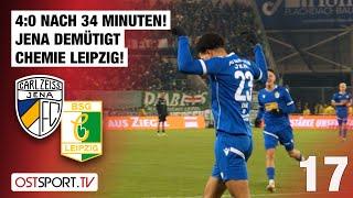 4:0 nach 34 Minuten! Jena demütigt Chemie Leipzig! CZ Jena - Chemie Leipzig | Regionalliga Nordost