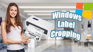 How To Crop & Print 4x6 Inches Label From A4 Page on Windows