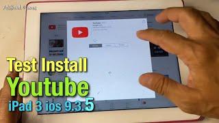 Test And Playing Youtube ipad 3 ios 935 juni 2021