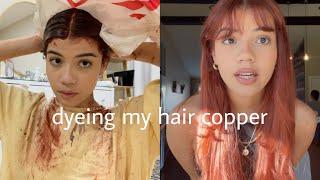 dyeing my hair copper