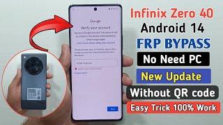 Infinix Zero 40 Google Account Lock Remove | infinix Zero 40 [X6860] frp bypass Android 14