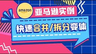 亚马逊快速合并/拆分变体实操｜亚马逊变体 | 亚马逊Listing | 从小白到高阶（2024年）| 老E全流程实操教程