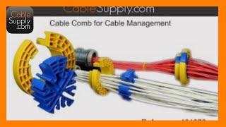 Bundling Ethernet Cable with the Cable Comb and Terminating a Patch Panel