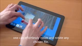 nuiSense: a user-friendly software to manage your multimedia files and PDFs using touchscreen