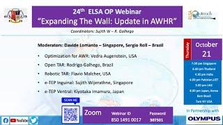 Expanding The Wall: Update in AWHR - 24th  ELSA OP Webinar -October 21, 2021