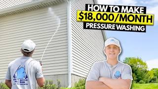 16 Year Old Starts $18K/Month Pressure Washing Business