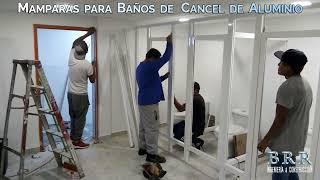 MAMPARAS PARA BAÑO DE CANCEL DE ALUMINIO