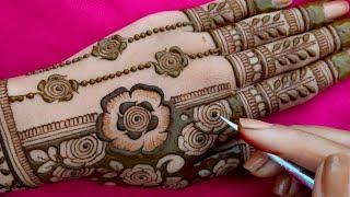 Stylish Back Hand Bridal Mehndi Design || Latest New Full Hand Mehndi Design || Bridal Mehndi Design