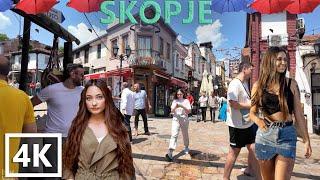 SKOPJE WALK (4K-60)- Macedonia 2024»  VIRTUAL WALKING TOUR:  ORIGINAL SOUNDS  NO COMMENT  ASMR