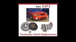 (Part 2/2) 03/04 Cobra T56 Clutch, Throwout bearing, pilot bearing replacement release bearing