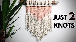 The EASIEST BEGINNER Macrame Wall Hanging EVER!