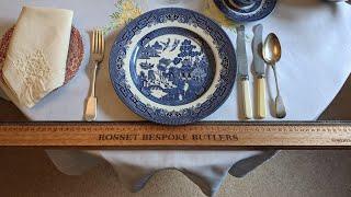 How to lay a breakfast table. Butler school table setting.