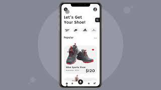 Nike Shoe Store UI/UX App Design Animation Examples For Inspiration | Design in Figma