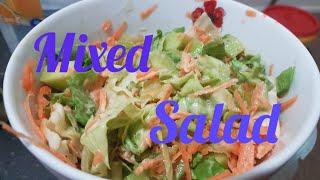 How to make mixed salad || Quick and easy || My own version