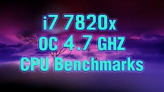 i7 7820x CPU Benchmarks