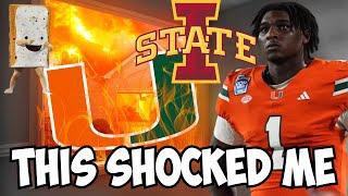 EPIC TRUTH on Cam Ward + Miami Hurricanes & Iowa State Bowl Game! | Pop Tart Bowl