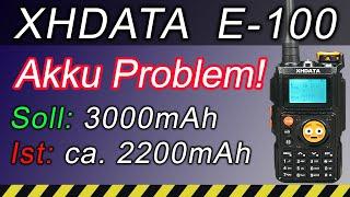  Fake Akku? XHDATA E-100 2m/70cm #hamradio #afu #Freenet #PMR446