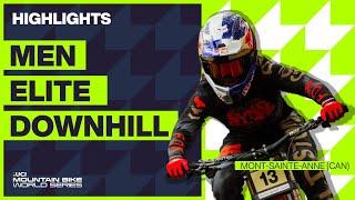 Mont-Sainte-Anne - Men Elite DHI Highlights | 2023 UCI Mountain Bike World Cup