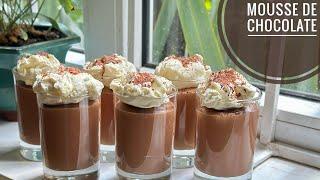 MOUSSE DE CHOCOLATE CON 4 Ingredientes