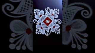 Excellent and attractive kolam design  latest muggulu  trendy rangoli #shorts #trending #kolam