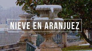 NIEVE EN ARANJUEZ 4k | Snow in Aranjuez Madrid