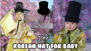 HOW TO MAKE A KOREAN HAT FOR BABY BOY PART 2 #babymonthlyphotos #babycostume  #diykoreancostume