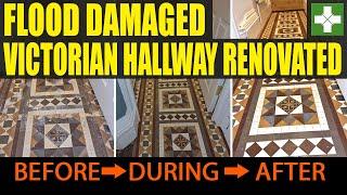 Water Damaged Victorian Hallway Floor Renovated at Lincolnshire Guesthouse