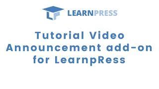 LearnPress 3.0 - How to use Announcement Add-on for LearnPress