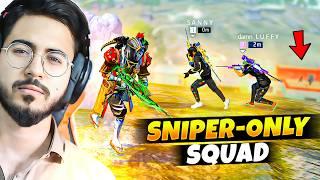 Full Squad, SNIPER-ONLY BOOYAH Challenge in Grandmaster Lobby | Free Fire