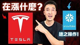 Tesla交車報告前夕危機四伏：估值到頂了？ Snowflake奇葩操作可能搞垮公司？！ TSLA, SNOW美股分析