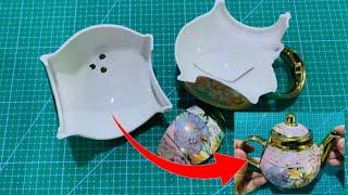 How to Fix a Broken Decorative Teapot