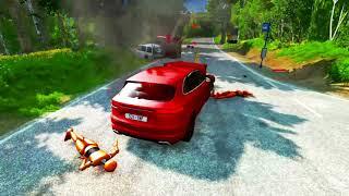 Porsche cayenne vs Ambulance Explosion ~ devonabrr Beamng drive davidinark  smotra rage contetven