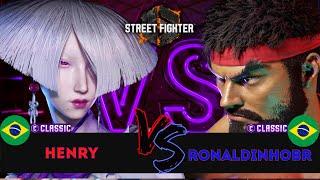 SF6  HENRY (Dhalsim) vs RONALDINHO BR (Ryu)  Replay Match - Street Fighter 6 - 27/02/24