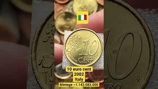 10 euro cent 2002 Italy ~1.142.000.000