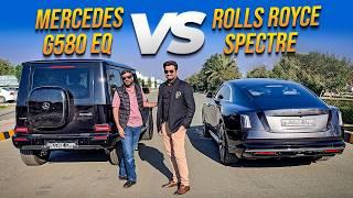 Rolls Royce Spectre vs Mercedes G580EQ vs BMW i7 M60 vs Mercedes EQS 450+ Drag Race