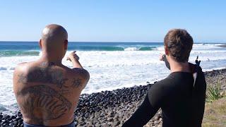 SURFING MIND BLOWING AUSTRALIAN POINT BREAK WITH HECTIC CREW