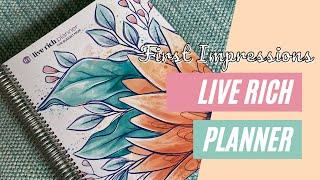 LIVE RICH PLANNER FIRST IMPRESSIONS | THE BUDGET MOM PLANNER REVIEW | PRODUCTIVITY FOR MOMS