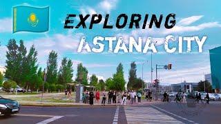 [4K] Evening Walk in Nur-Sultan (Astana) Downtown and Nazarbayev Monument Park|vlog de facto