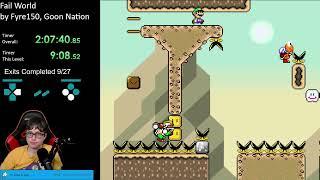 More Kaizo SMW Hacks To Get Ready For Grand Poo World 3 - Fail World Part 2 (October 19th, 2023)