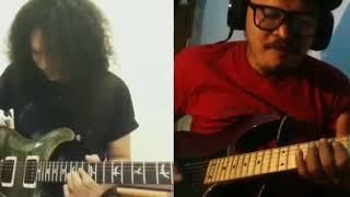 Jamming guitar with master guitar uthox londalo