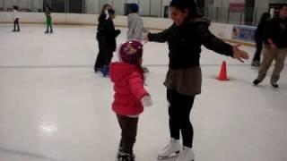 Ely and I ice skating....