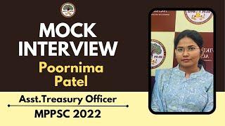 MPPSC 2022 | Poornima Patel | Asst.Director(Education) | Mock Interview | Vikramshila Academy