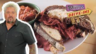 Guy Fieri Devours *Spot-On* VEGAN Reuben in Indiana | Diners, Drive-Ins and Dives | Food Network