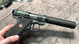 Ruger MK~O with Black Multicam