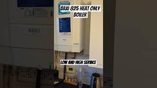 Baxi 825 Heat. Low and high service modes #boiler #gasengineer #gas #boilerservicing #service