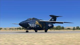 First flight in freeware Grumman XF10F Jaguar, also minor channel update (FSX:SE)