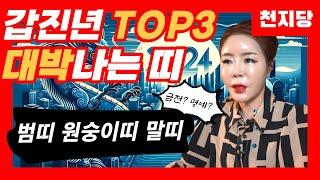 2024 갑진년 천지당이 뽑은  대박나는 띠 TOP3는? 점잘보는곳 서울점집 유명한점집 천지당 난영만신